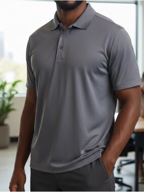 Men's 2XL Port Authority New without Tags Grey Performance Polo Shirt